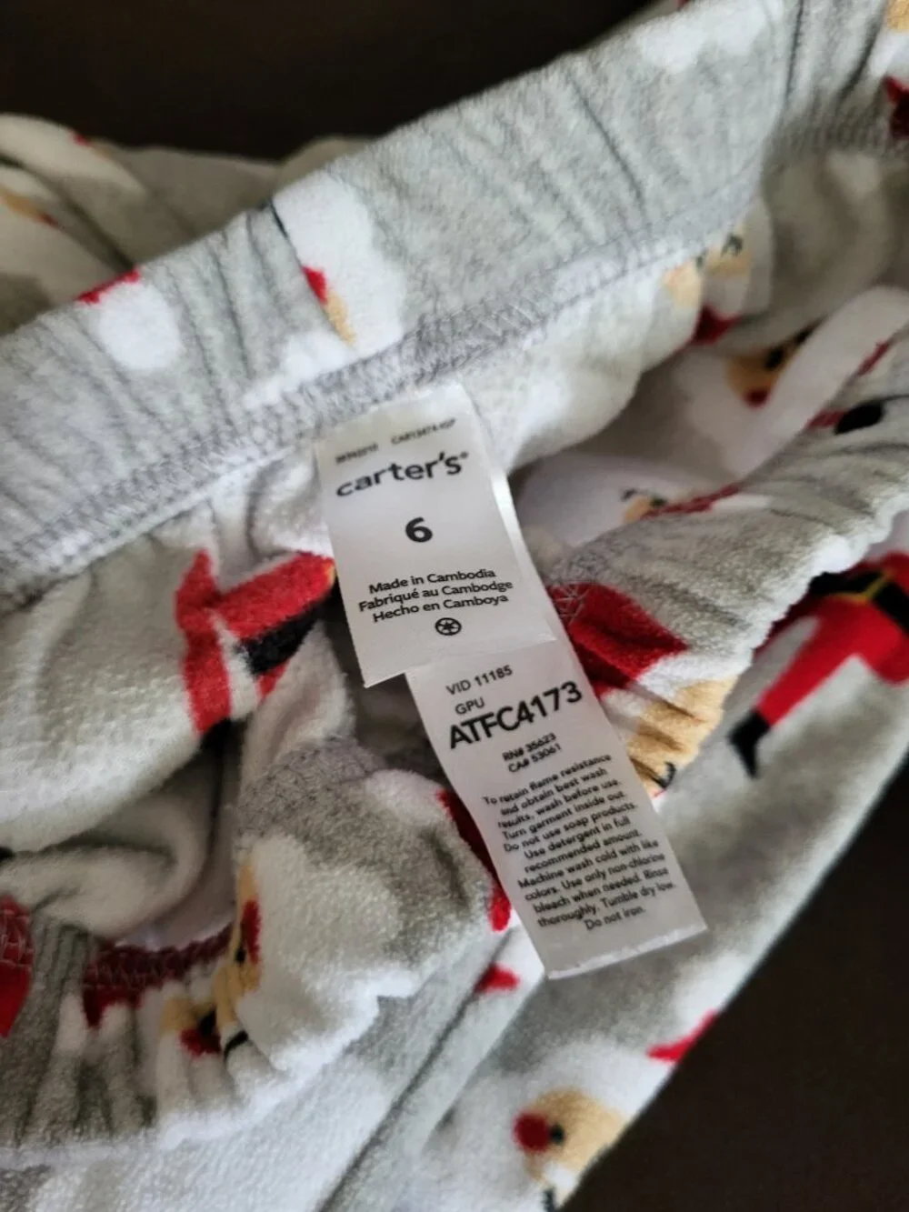 Boys Christmas Pajama Pants 2 Pairs size 6